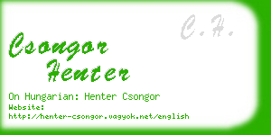 csongor henter business card